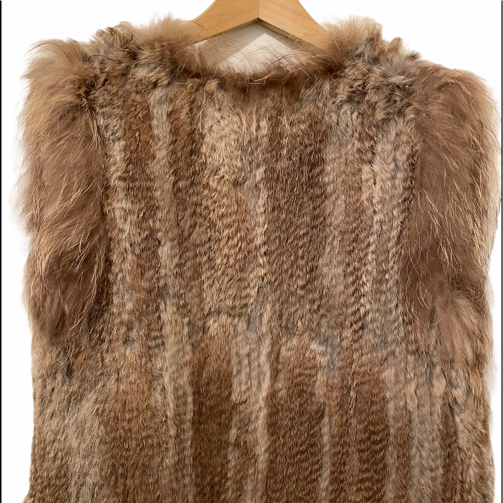 Fur Vest in Rabbit & Fox - Picture 3 of 4